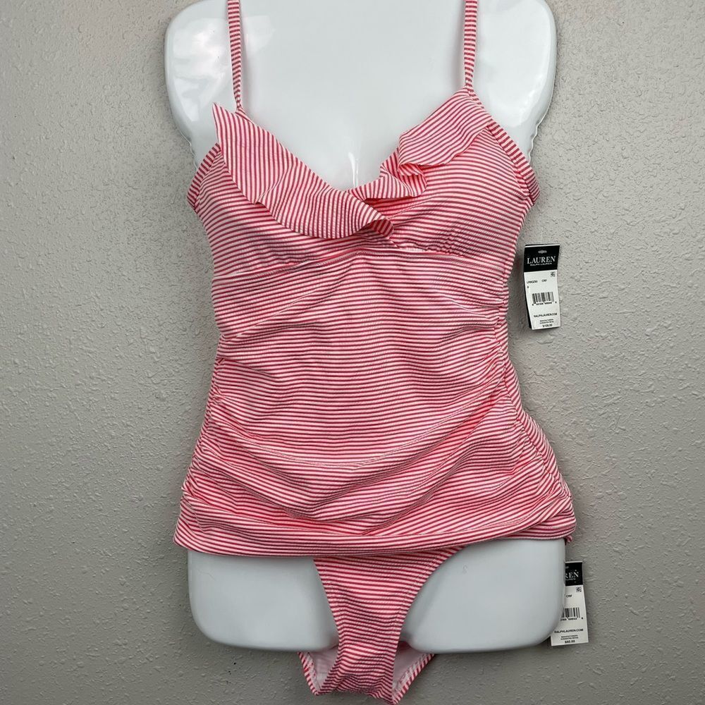 NWT Lauren Ralph Lauren Two-Piece Swim Suit Size 8